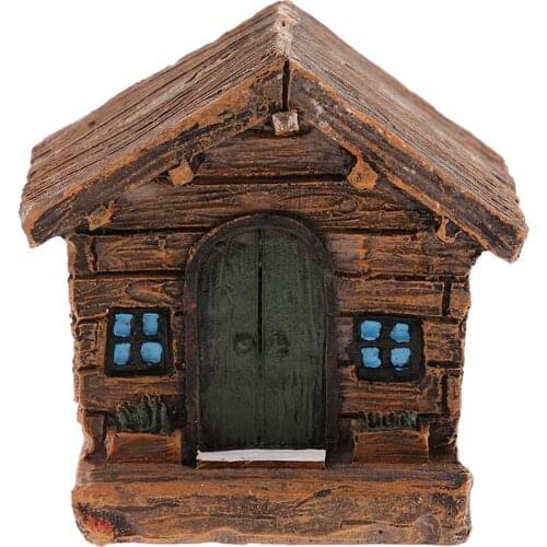 Model Farmhouse Mini Resin House Figurine For Home Decor Art Craft