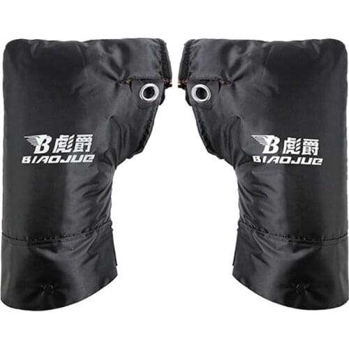 Motorcycle warm gloves waterproof scooter handlebar winter gloves motorcycle four-wheeler bicycle handlebar universal fur gloves