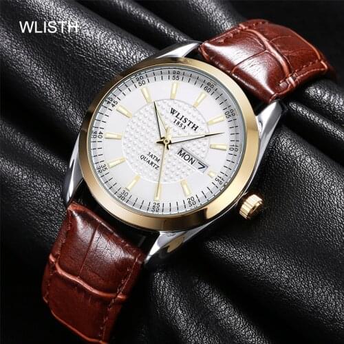 Men Women Watches Luxury simple classic watch Couple Watch leather belt vintage Watch Men Waterproof Business Laies Watch