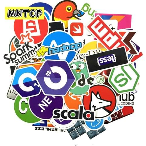 10/30/73pcs/lot Internet Cloud Java C++ Stickers For Laptop Moto Skateboard Luggage Refrigerator Notebook Laptop Toy Sticker