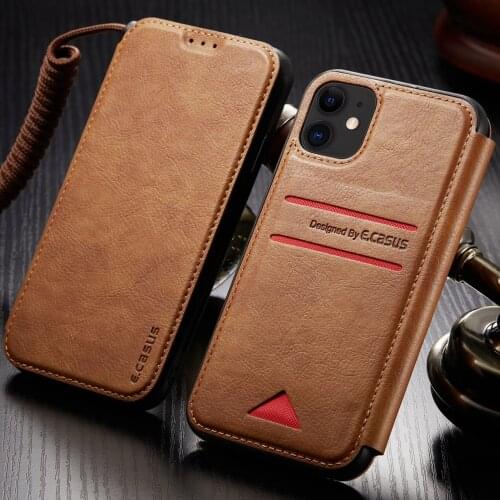 NEW Case For iPhone 12 11 Pro Retro Magnetic Card Stand Wallet For iPhone 11 XR XS Pro Max 6 7 8 Plus Wallet Case
