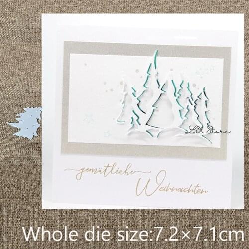 New Design Craft Metal Cutting Die die cuts Snow mountain christmas tree scrapbook Album Paper Card Craft Embossing die cuts