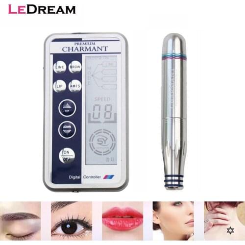 Permanent Micro MTS Derma Therapy Premium Charmant I Makeup Tattoo Pen Machine Digital Controller For Eyebrow Lip Microblading