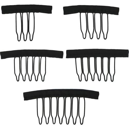 3/4/5/6/7 Tooth Spring Buckle Headgear Ponytail Small Comb Net Hat Wig Hook Fixed Hairpin Sparse Spring Comb Hair Accessories