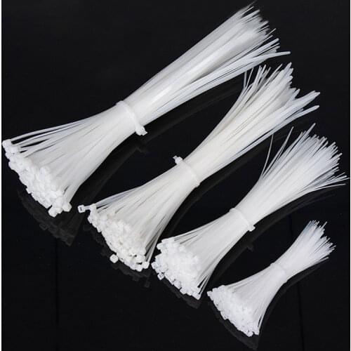 Self-locking nylon wire cable zip cable black white cable ties organizer cable fastening