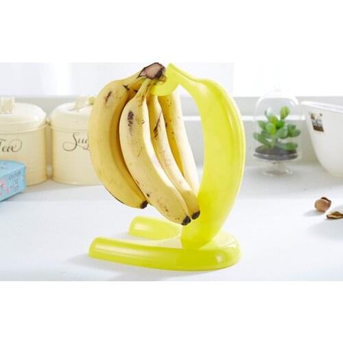 1PC Banana Shape Displaying Banana Hanger Rack Fruit Fresh Keeping Living Room Storage Bananas Hook Holder NV 001