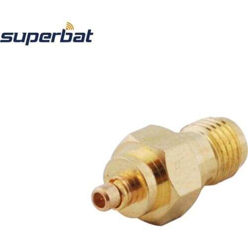 Superbat Aerial Connector for DAB Car Radio with MMCX Plug to SMA Female Jack Connector