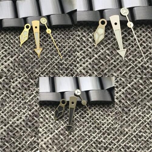 Gold/Olive Green/Silver Watch Hand Set fit NH35A NH36A 7s26 7s36 7s25 7s35 6r15 4r15 4r35 4r36 6309 7002 7009