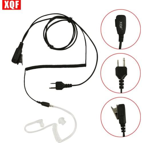 2 Pin Headset Acoustic Air Tube Earpiece Earphone PTT MIC for Midland Portable Radio GXT550/650 GXT1000 GXT1000VP4 GXT1050VP4