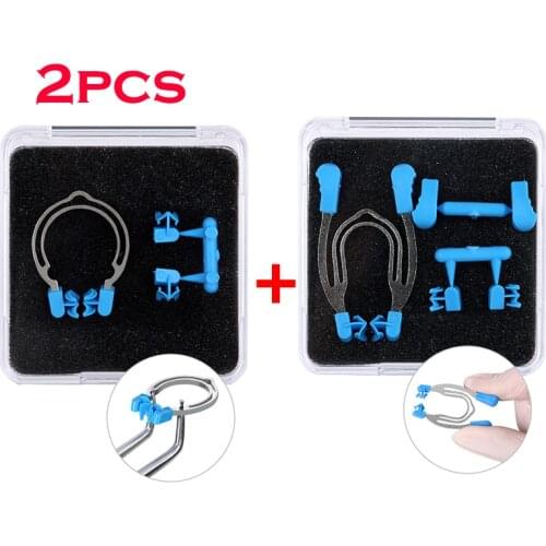2PCS Dental Sectional Contoured Metal Spring Clip Teeth Replacement Dentist Matrix Ring Tools Lab Instrument
