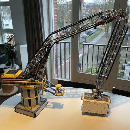 2021 technical engineering series building block RC container crane MOC-59610 DIY assembled educational toy gift model