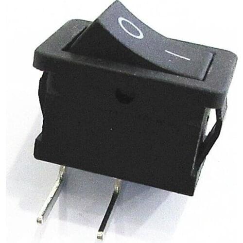 5pc/set Black Button Mini Switch 6A 250v/AC 10A 125V/AC KCD1 2Pin Snap-in On / Off rocker switch 20mm * 15mm