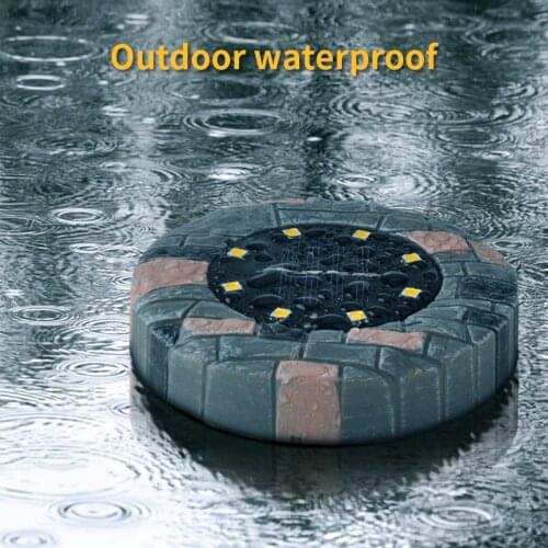 8Led Resin-Like Marble Anti-Compression Solar Underground Lamp Underground Light Garden Lights Outdoor Spot Exterieur Lamp