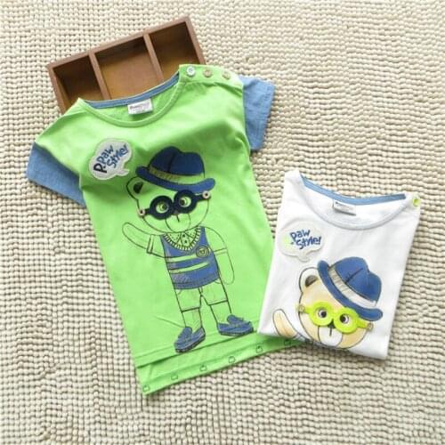 BBD Kids Boys T-Shirt New Summer Cotton Cartoon Sport Short Sleeve Tops 3 -7 Years Infants Fashion High Quality Clothes
