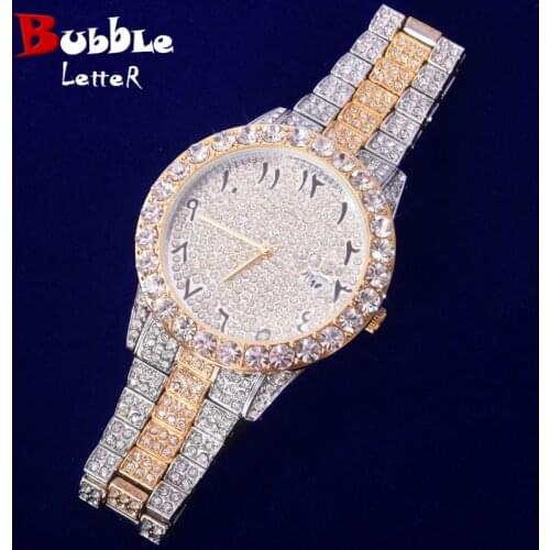 Bubble letter Mens Quartz Watch