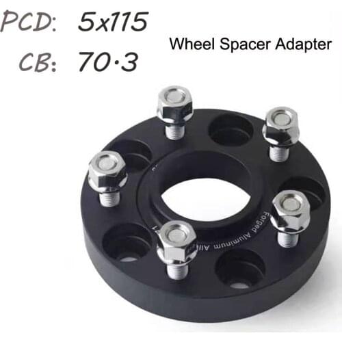 1 Piece Wheel Spacers 5x115 Hubcentric 70.3 Car Aluminum Wheel Spacer Adapter For Cadillac ATS Deville DTS STS ELR Separadores