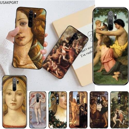Art Paintings The Birth Of Venus Soft Phone Cover for Redmi Note 9 8 8T 8A 7 6 6A Go Pro Max Redmi 9 K20 K30 Pro