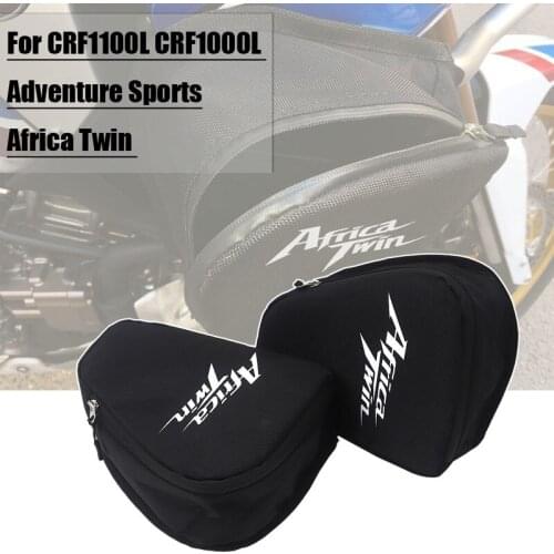 Black CRF 1000 L Motorcycle Frame Crash Bars Waterproof Bag For Honda CRF1000L Africa Twin CRF1000L Adventure Sports
