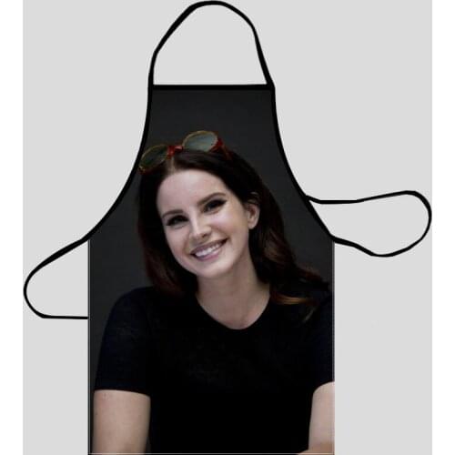 Lana Del Rey Aprons For Women/Men Oxford Fabric Cleaning Pinafore Home Cooking Accessories Apron 50X75cm68X95cm