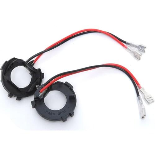 H7 Headlight Adapter Bulb Holders Auto Lamp Light Clip LED Base for Golf 5 MK5 Jetta Car Headlight Bulb Base Adapters