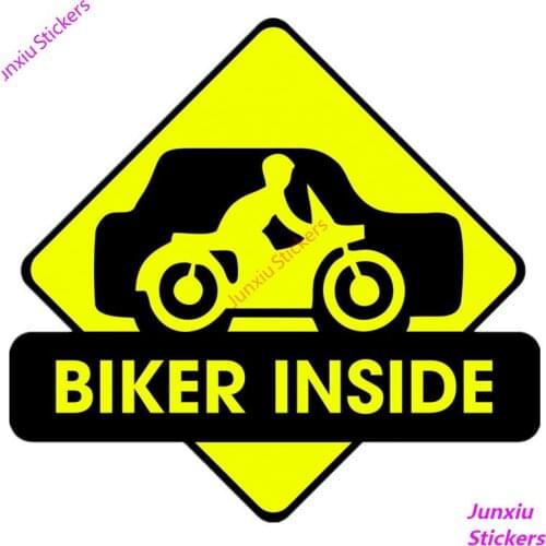 Interesting Ta Man Biker Inside Car Sticker Accessories Car Styling Decal Vinyl Car Window Cover Scratches PVC 15cm*14cm
