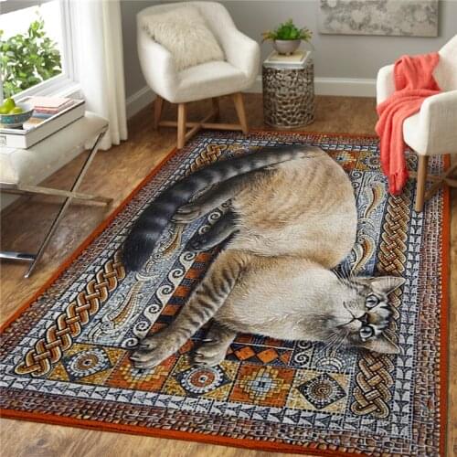 Rug area funny Cat collection carpet Floor Mat Rug Non-slip Mat Dining Room Living Room Soft Bedroom Carpet 01