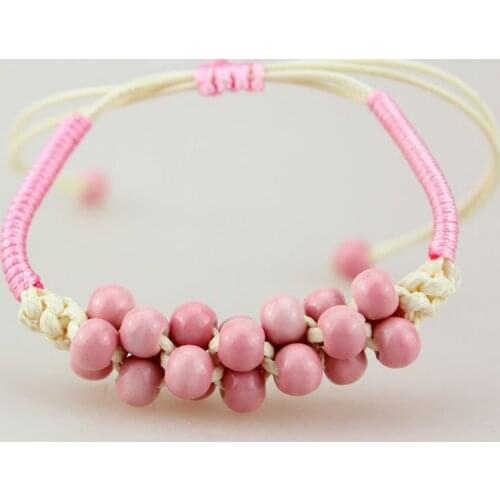 Cute Girls Good Lucky Beads Bracelet Women Chinese Style Ceramics Beads Bracelet Lucky Jewelry Wedding Party Gift For Friends