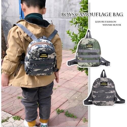 Fashion camouflage bag male treasure small bag travel bag trend mini backpack boy kindergarten small backpack