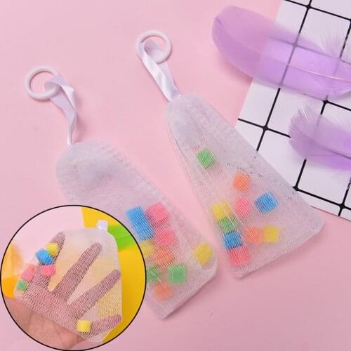 Facial Body Cleansing Soap Foaming Net Bubble Helper Mesh Cleanser Bath Washing Bathroom Accessories 1PC