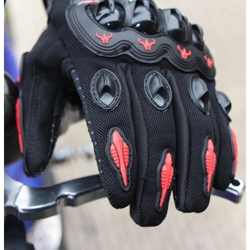 Cheap Motorcycle Gloves guantes moto five fingers bike gloves with anti-slide hand surface no touch screen finger