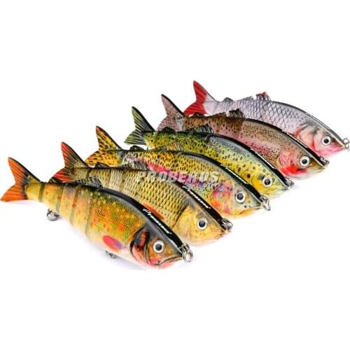 NEW 12cm/17g high Quality Fishing Tackle 6 Segment Minnow Fishing lure for fishing Free Shipping