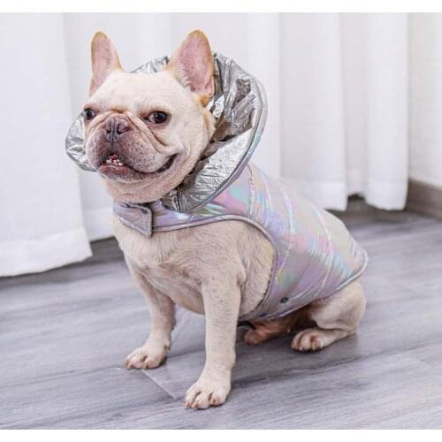 Dog Clothes Winter Coat Small Dog Cotton Padded Warm Outfit Coat Jacket Winter French Bulldog Dog Clothes Pet Winter Clothes