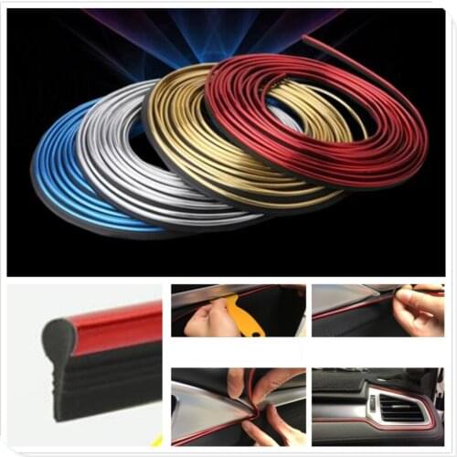 Car interior Decoration thread line Insert Strip Accessories for Hyundai HND-3 Veloster i10 LPI 30blue R cee