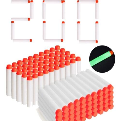 For nerf darts Soft Hollow Hole Head bullets 7.2cm Refill Darts Toy Bullets Foam Safe Sucker Bullet for Nerf Toy Gun