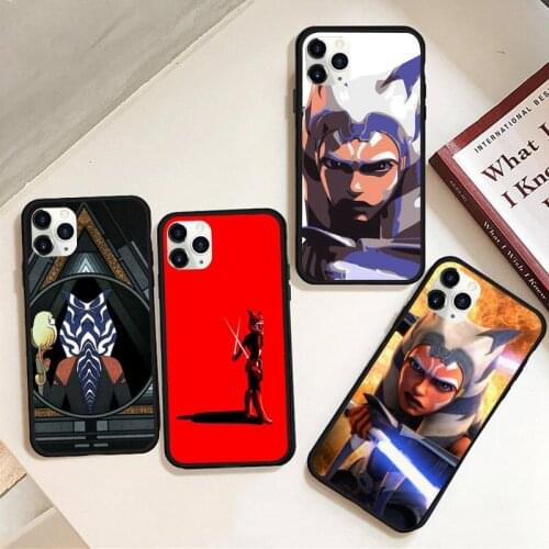 Movie Ahsoka Tano Phone Case Rubber for iPhone 12 pro max mini 11 pro XS MAX 8 7 6 6S Plus X 5S SE 2020 XR case