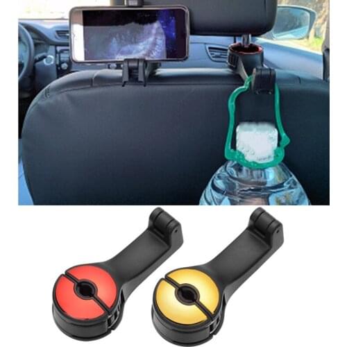 Folding Automobiles Mobile Phone Rack Car Headrest Hanging Storage Rotation Bracket Auto Back Seat Organizer Accessories