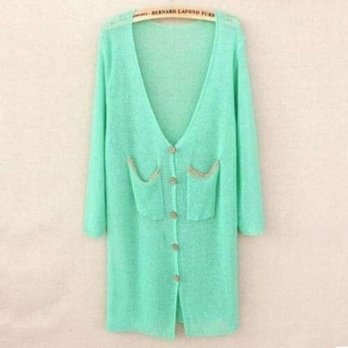 Womens sweater Candy colors Female cardigan jacket slim sweater womens cardigans