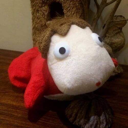 Japan Cartoon Authentic Ponyo On Cliff Ponyo Princess Soft Plush Toy Doll STUDIO GHIBLI 16cm New Gift