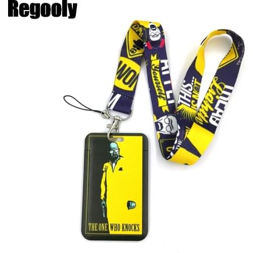 10pcs Breaking Bad Anime Lanyard Badge Holder ID Card Lanyards Mobile Phone Rope Key Lanyard Neck Straps Keychain Key Ring