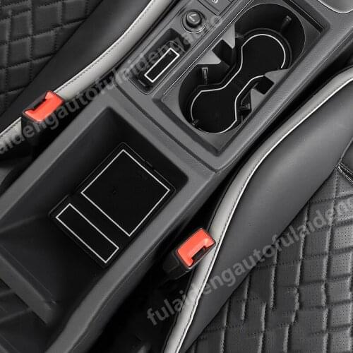 15PCS For Audi Q3 2019-2020 New Interior Non-slip Door Slot Pad Water Cup Holder Mats Car Styling Accessories