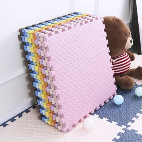 24pcs/lot Baby Play Mat Plain Color Puzzle Mats EVA Foam Mat Kids Jigsaw Mats 31X31X1.1cm For Bedroom Protective Floor Tiles Mat