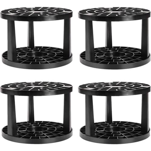 4 Pack Plastic Paint Brush Holder Multi Bin Artist Paint and Makeup Brush Holder Desk Stand Organizer for Pencils Pens