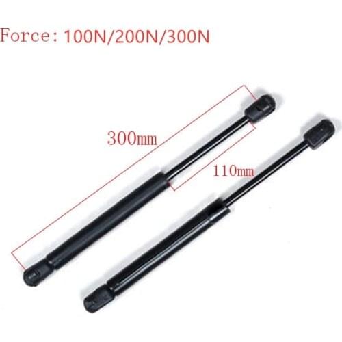Free shipping 2pcs 300mm central distance, 110 mm stroke, pneumatic Auto Gas Spring for car , Lift Prop Gas Spring Damper
