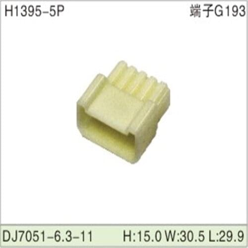 Free shipping 500pcs DJ7051-6.3-11 5Pin 6.3mm AMP Car Electrical Wire Connectors for VW,BMW,Audi,Toyota,NISSAN AND other