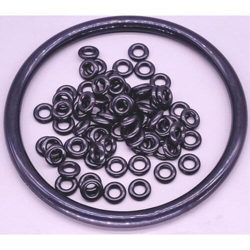 Black O Ring 5mm Wire Diameter NBR Rubber O Rings Gaskets OD 100-420mm O-Ring Oil Seals Washer