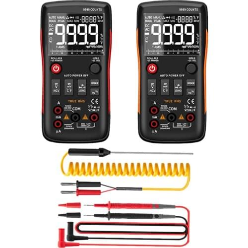 1 Set Q1 Digital Multimeter 9999 Analog Tester True RMS Professional Multimetro DIY Transistor Capacitor NCV Testers LCR Meter