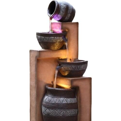 Water Fountain Living Room Balcony Indoor Courtyard Garden Layout Nordic Decoration Landscape Fortune Floor Ornaments