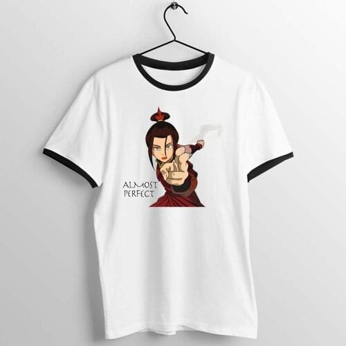 Black Trim T Shirt Avatar The Last Airbender Azula Almost Perfect Mai Ty Lee Awesome Trio Artwork Printed Tee