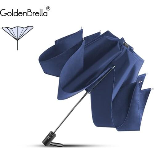 Creative Automatic Inverted Umbrella Rain Women Men Sun Folding Umbrella Kids Windproof Car Umbrella Men Paraguas Mujer Parasol