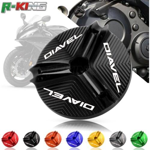 For Ducati Diavel/AMG/Carbon/Strada/XDIAVEL S 2012-2017 Motorcycle Engine Oil Cup Cover Oil Filler Drain Plug Sump Nut Cap